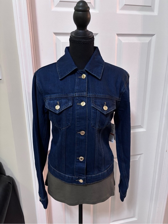 Michael Kors Jackets & Blazers - Michael Kors Women’s Vintage Dark Blue Denim Jacket - Y2K